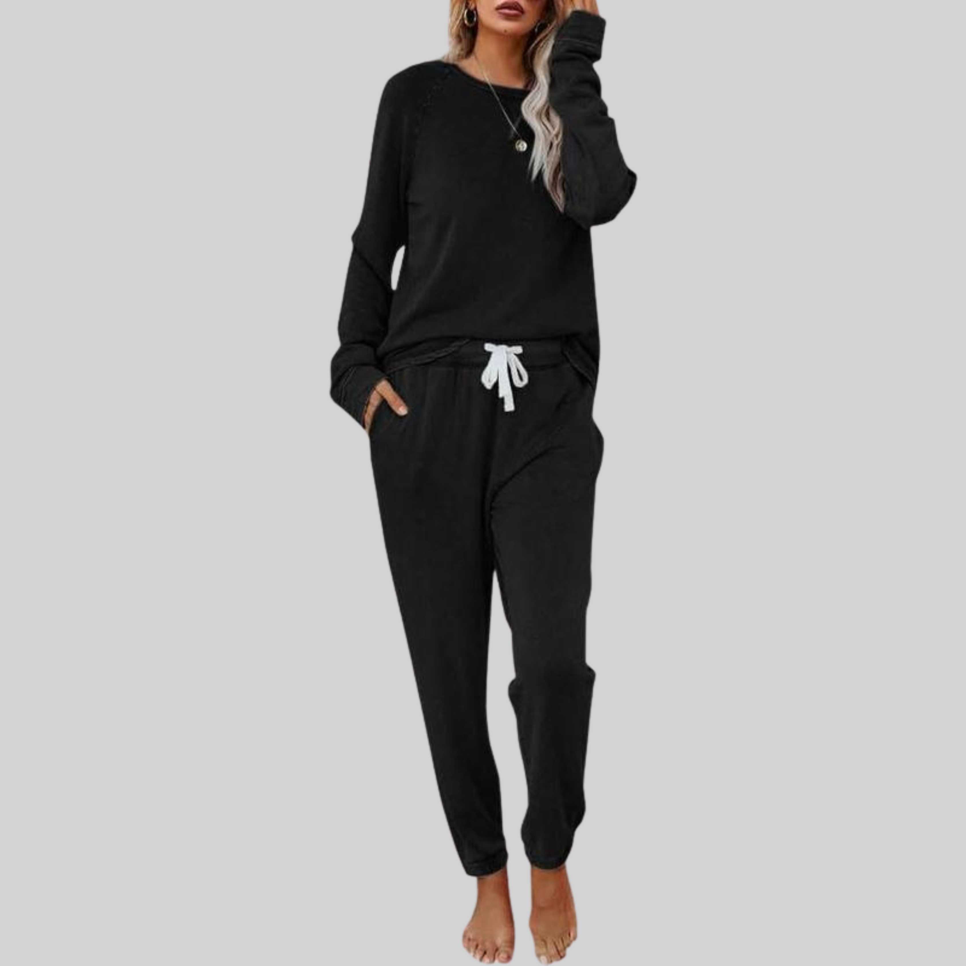 Casual Long Sleeve Lounge Set
