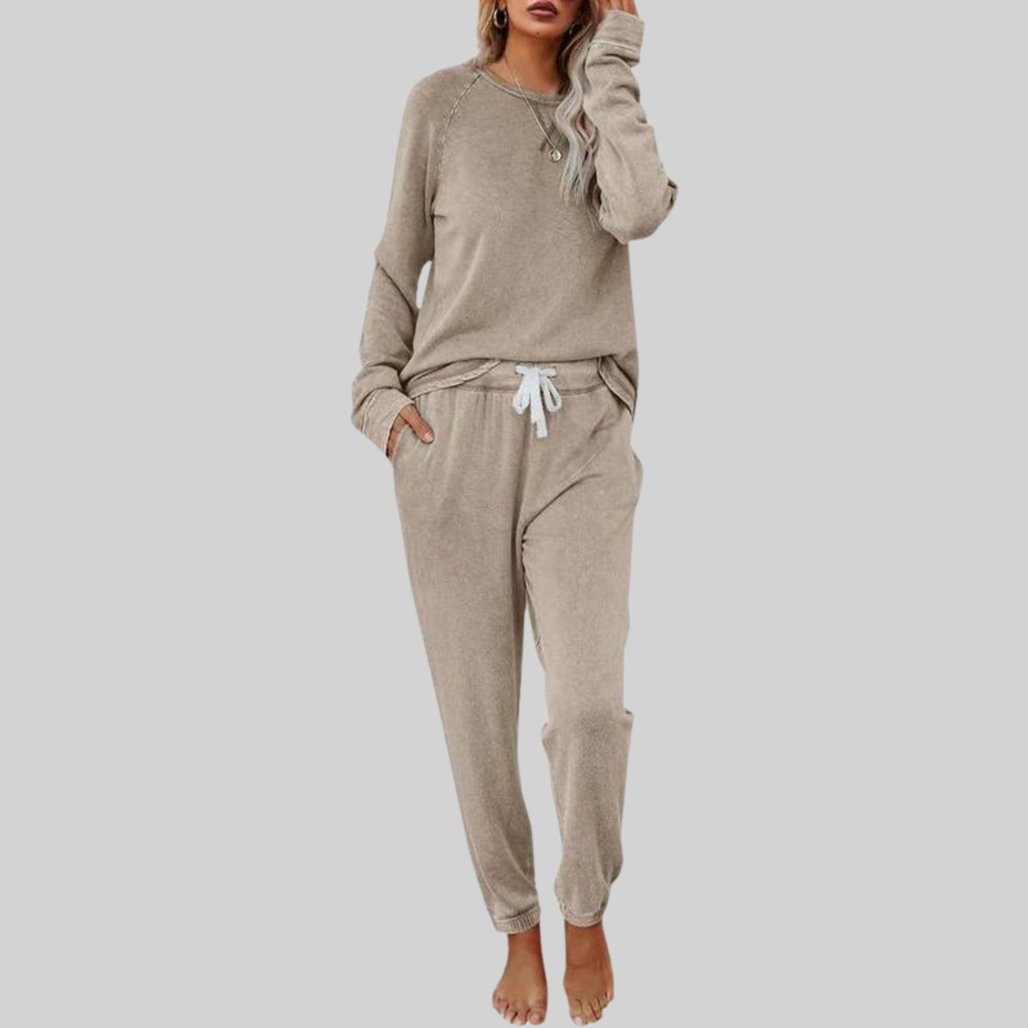 Casual Long Sleeve Lounge Set