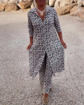 Geometric Print Two-Piece Set
