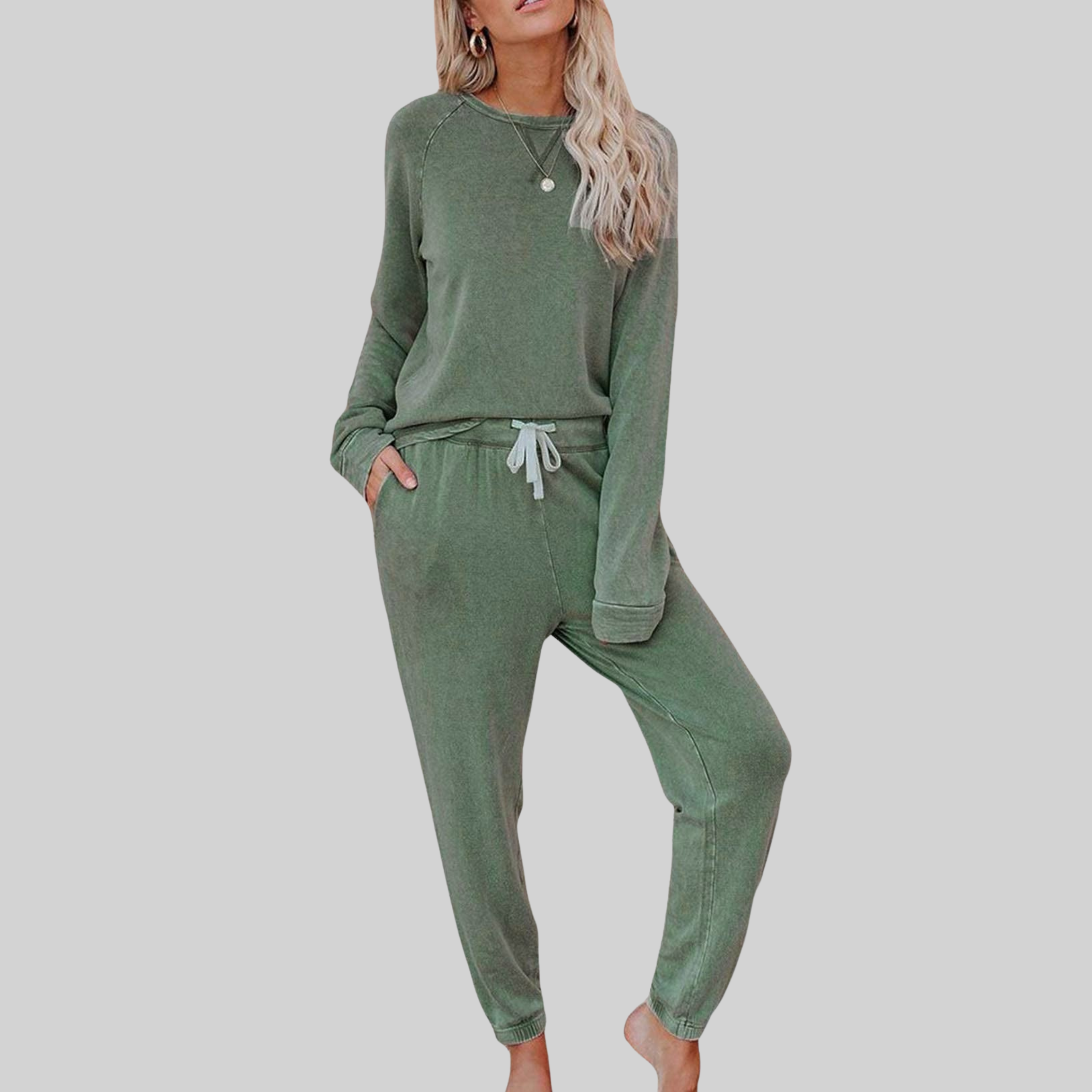 Casual Long Sleeve Lounge Set