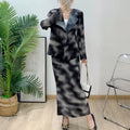 Luxe Pleated Tie-Dye Skirt Set