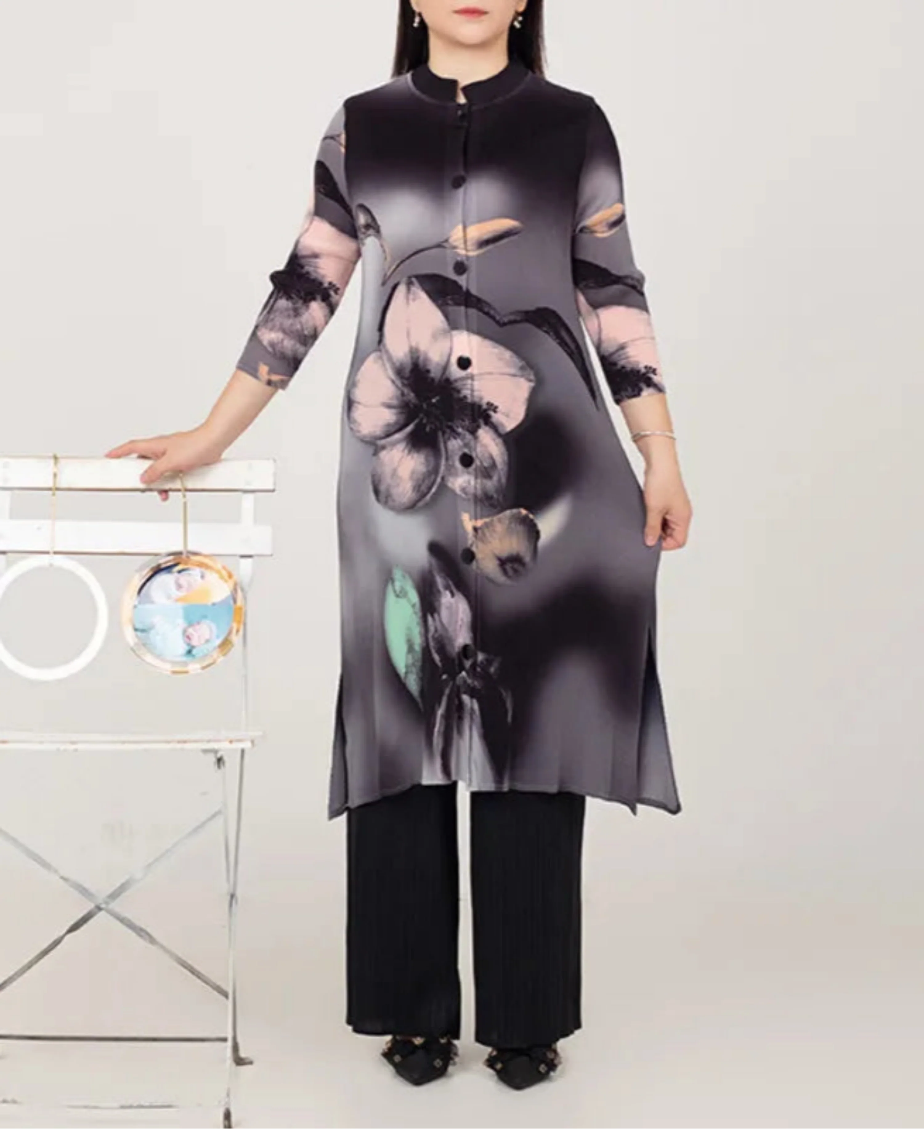 Luxurious Floral Top & Pant Set