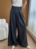Luxe Wide-Leg High Waist Trousers