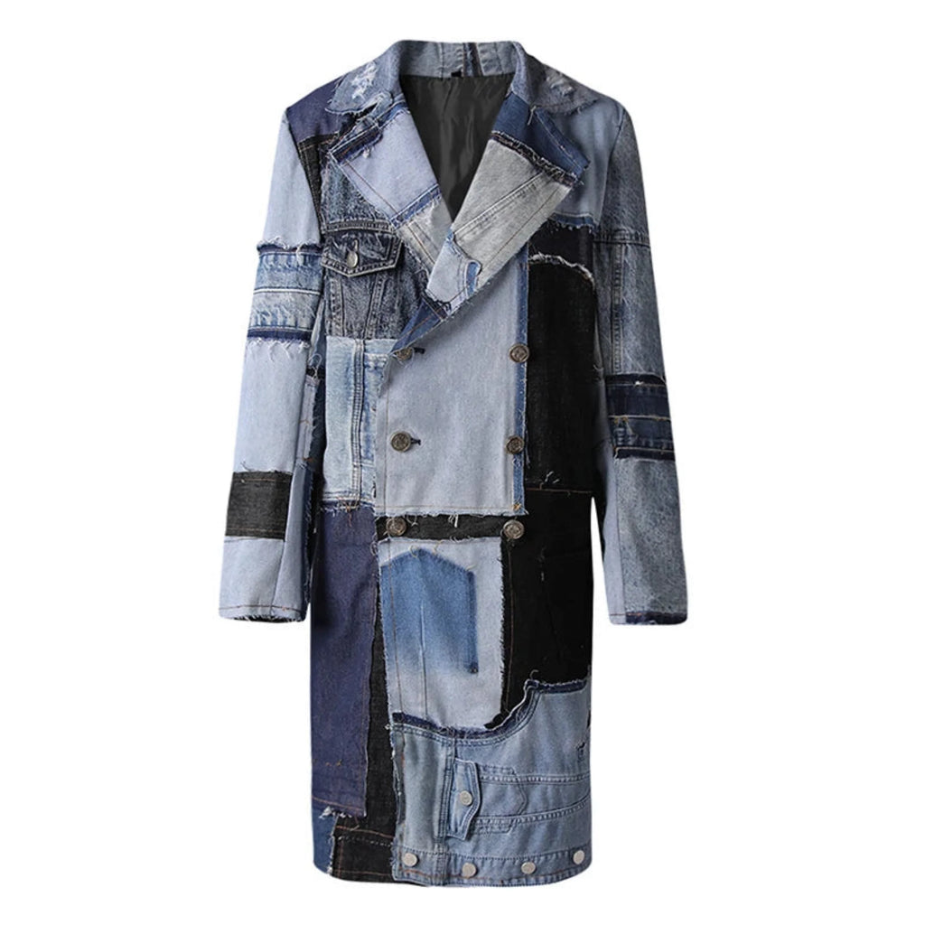 Women's Luxury Denim Trench Coat
