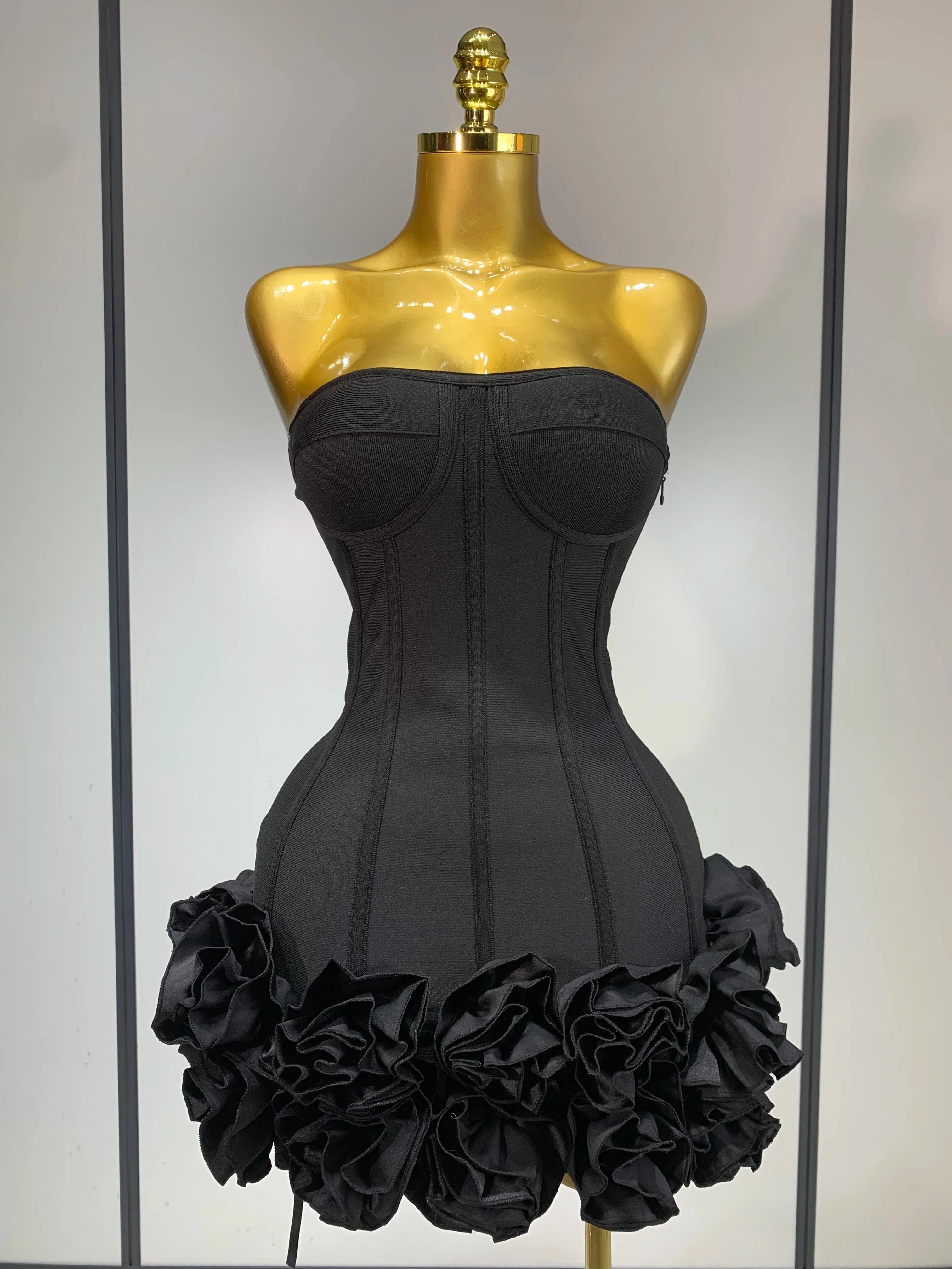 Hourglass Flattering Strapless Corset Dress