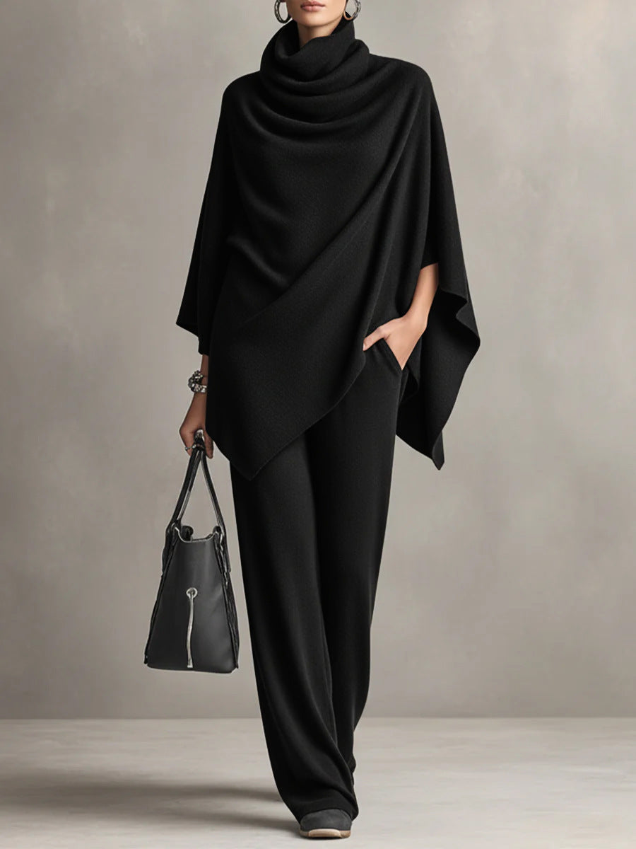 Elegant Draped Two-Piece Set