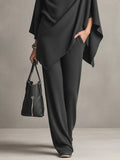 Elegant Draped Two-Piece Set