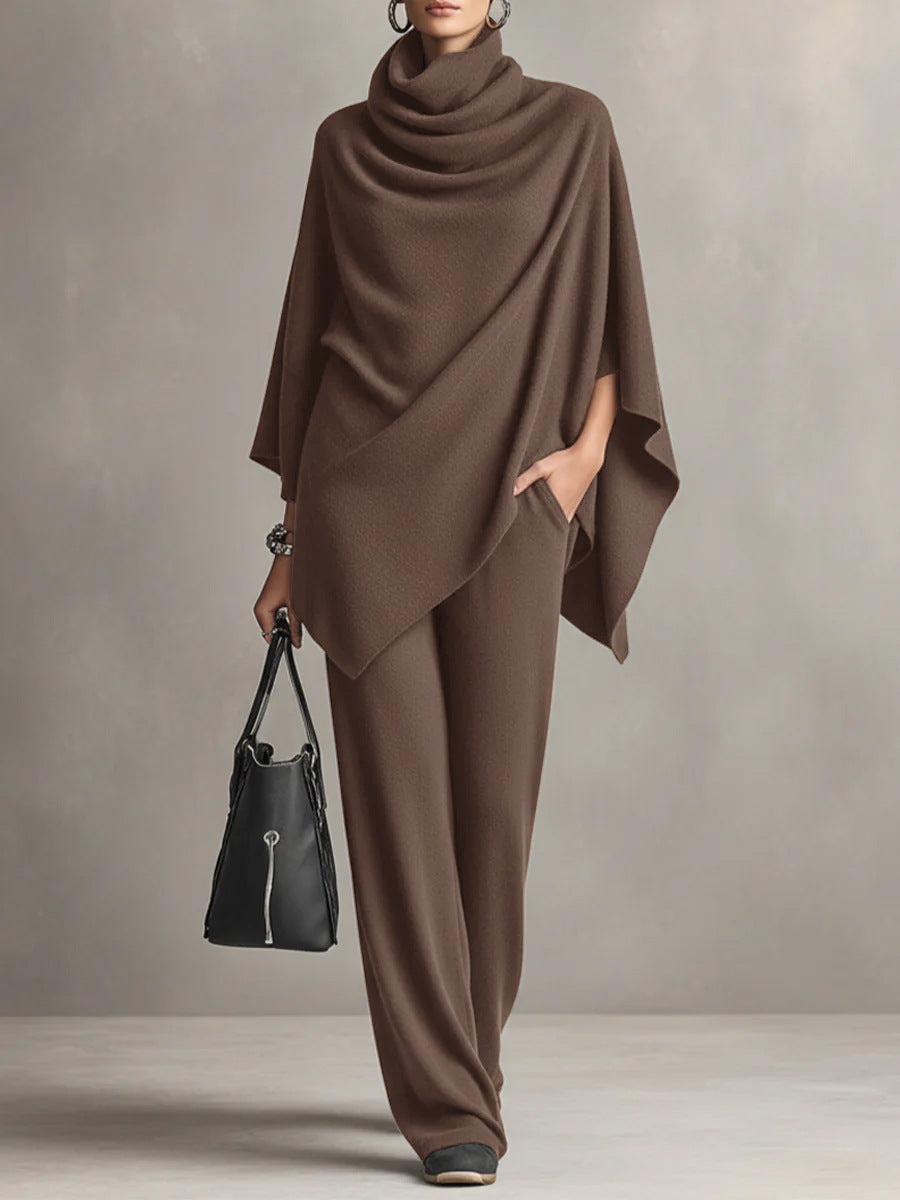 Elegant Draped Two-Piece Set