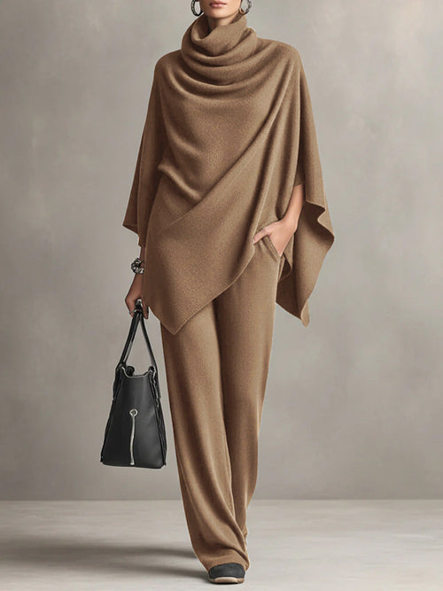 Elegant Draped Two-Piece Set