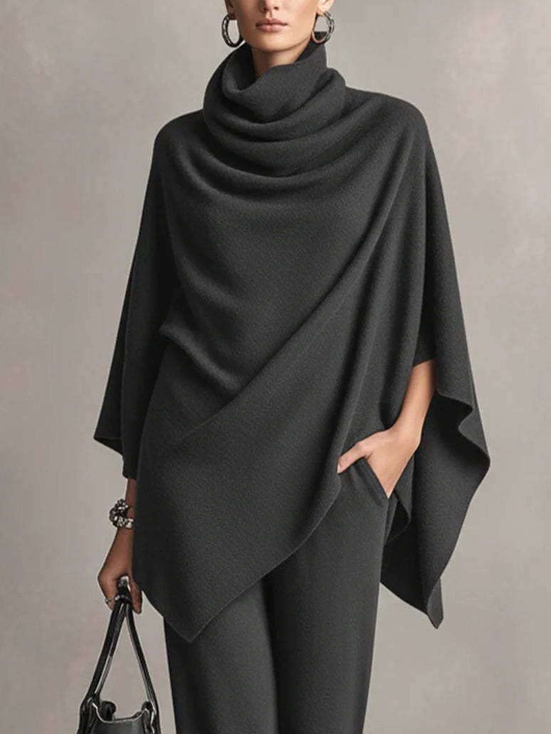 Elegant Draped Two-Piece Set