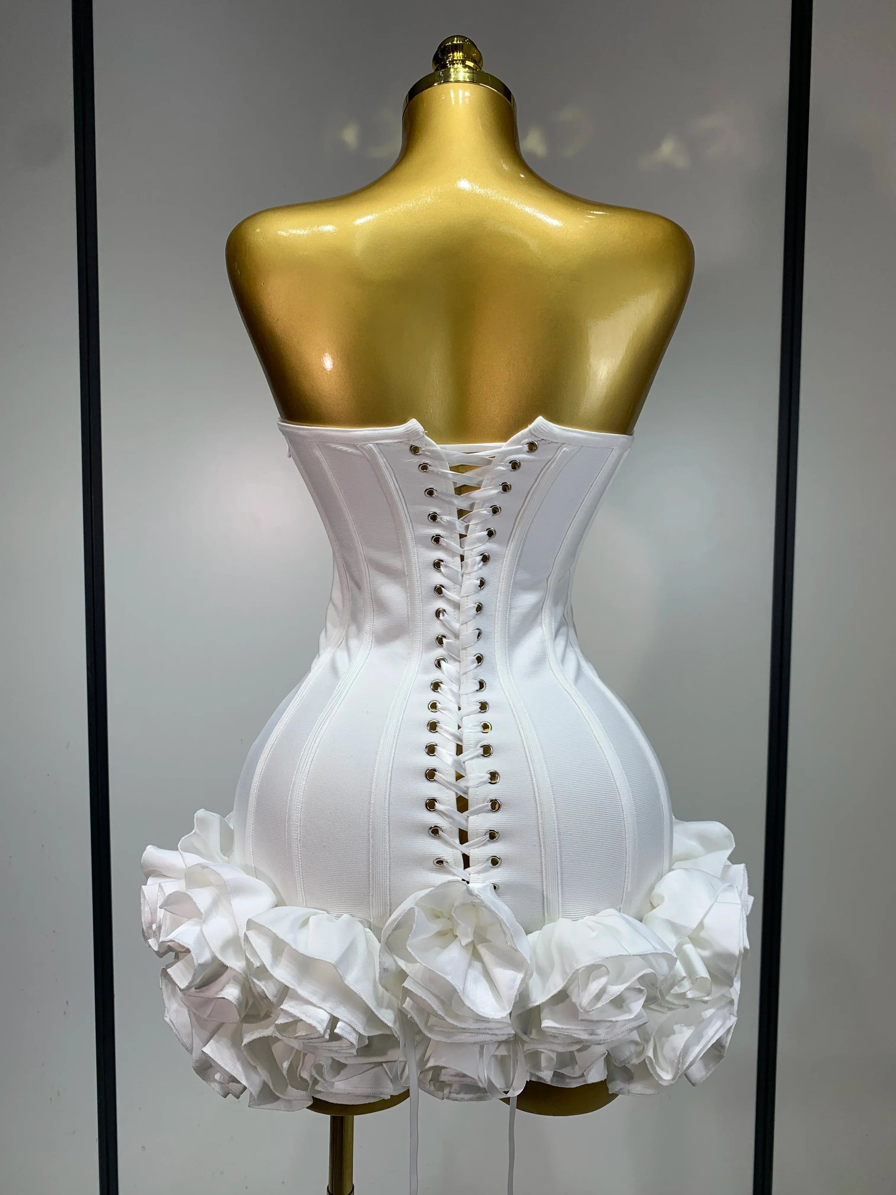 Hourglass Flattering Strapless Corset Dress