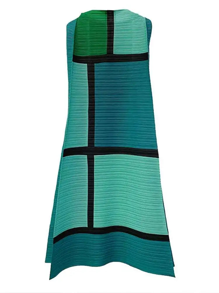 Luxury Pleated A-Line Dress