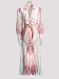 Luxury Floral Blouse and Skirt Set