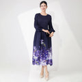 Elegant Pleated Dress - Premium Floral Design