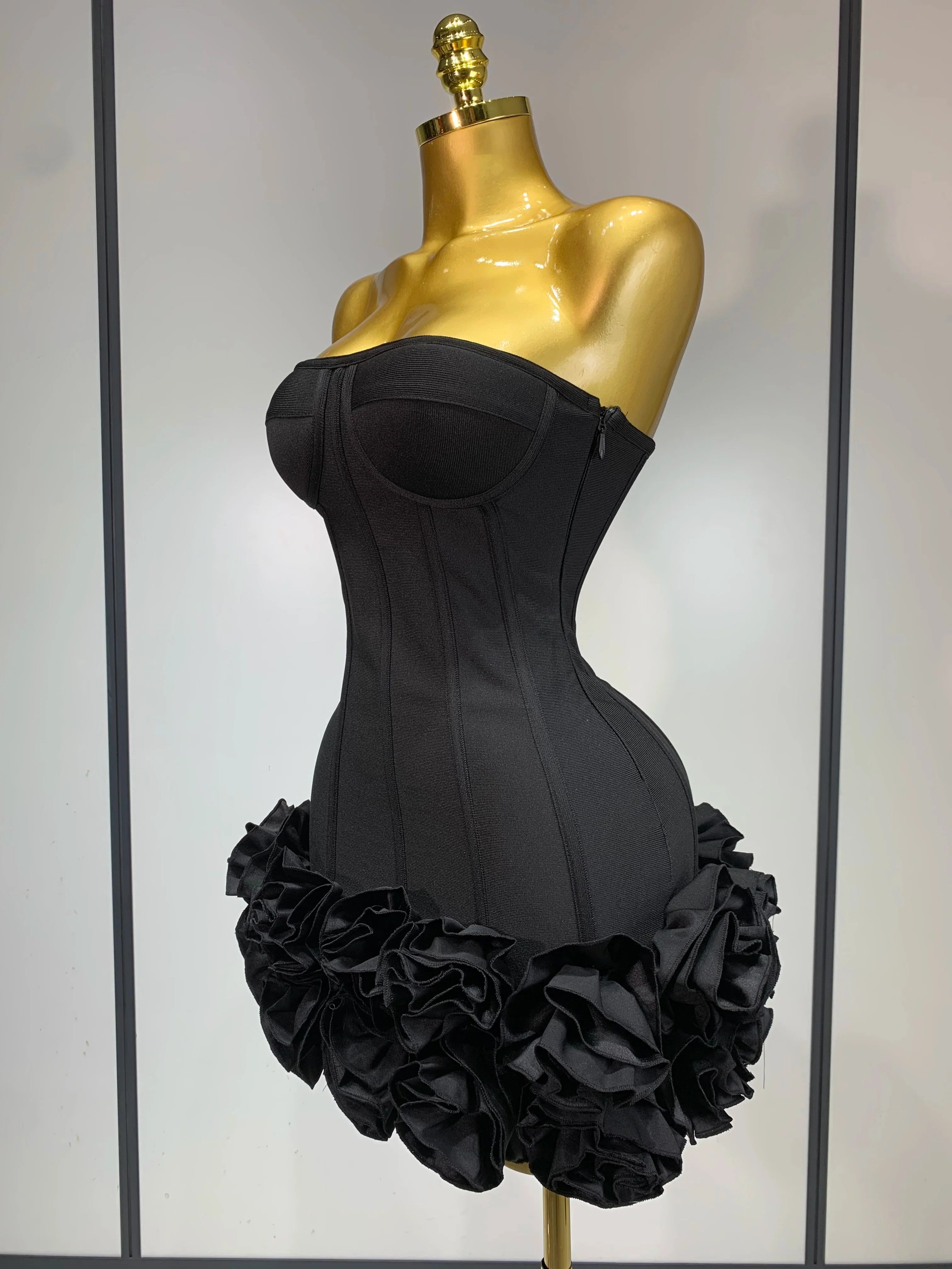 Hourglass Flattering Strapless Corset Dress